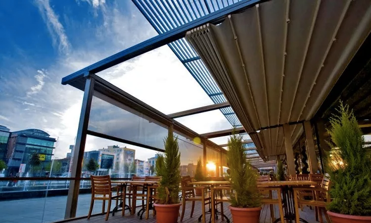 Перголы для летних террас ресторанов